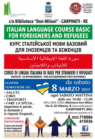 Leggi: «Corso di Lingua Italiana di Base…»