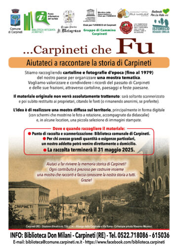 Leggi: «“…. Carpineti che FU” – fino…»